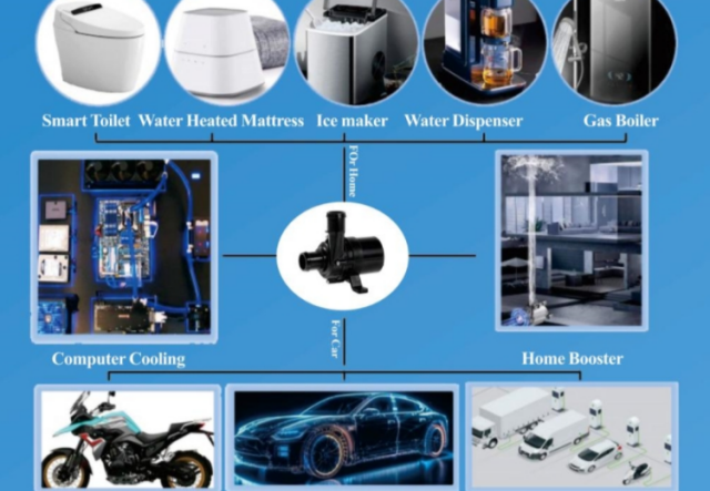 What are the applications of micro brushless DC electronic water pumps?